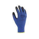 Luvas Nylon/Latex Palma Preto