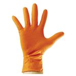 Luvas Nitrilo Descartaveis Laranja