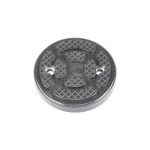 Borracha Redonda 120mm 2Furos 9805