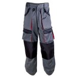 Calça Trabalho WORK FASHION Cinza/Vermelho S