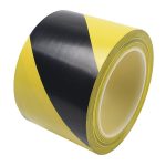 Fita Sinalizaçao Adesiva Amarela/Preta 7cmx33Mt